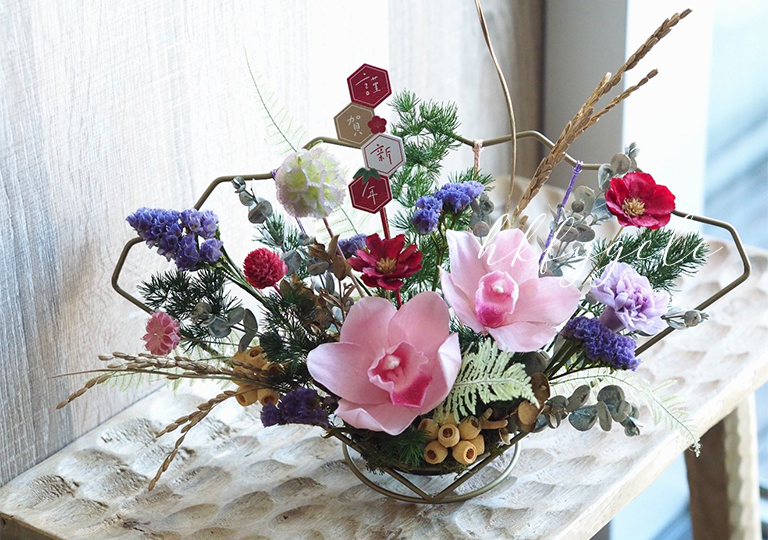 日本蕙蘭保鮮花扇型工作坊